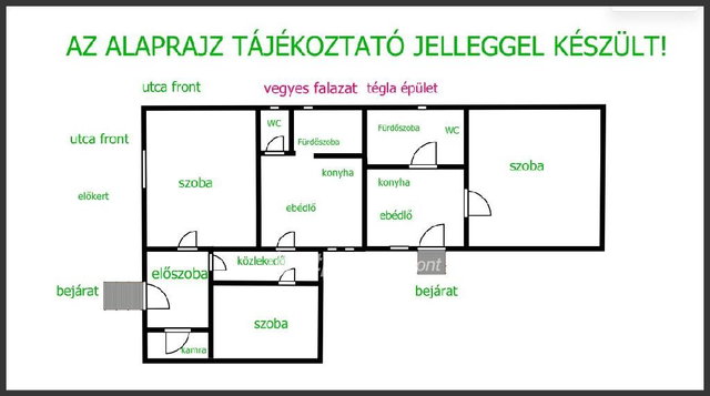 Eladó családi ház, Tiszavasváriban 14 M Ft, 2+1 szobás