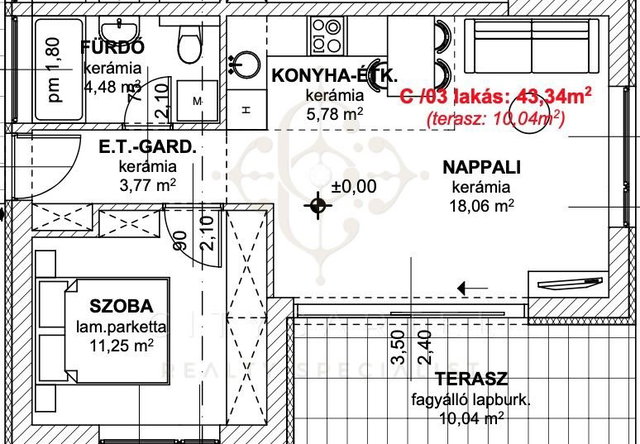 Eladó téglalakás, Balatonlelleén 61.2 M Ft, 2 szobás