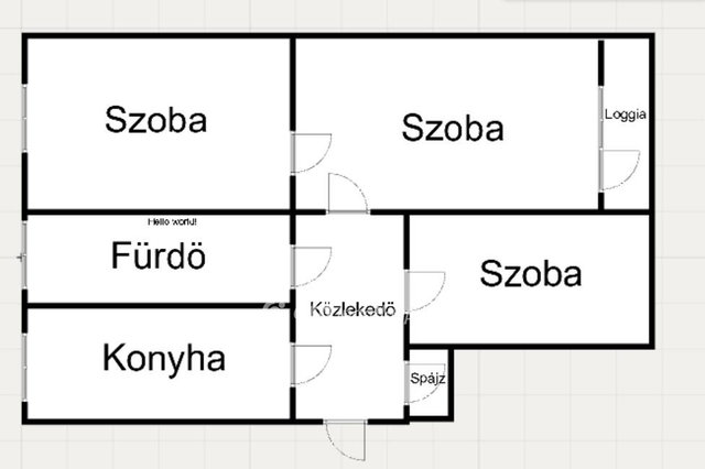 Eladó téglalakás, Nyíregyházán 55 M Ft, 2+1 szobás