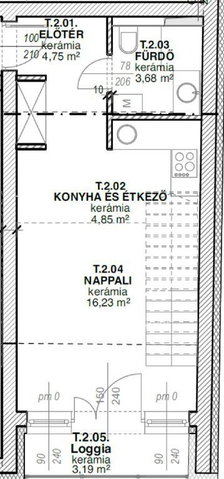 Eladó téglalakás, Nyíregyházán 47.7 M Ft, 1 szobás