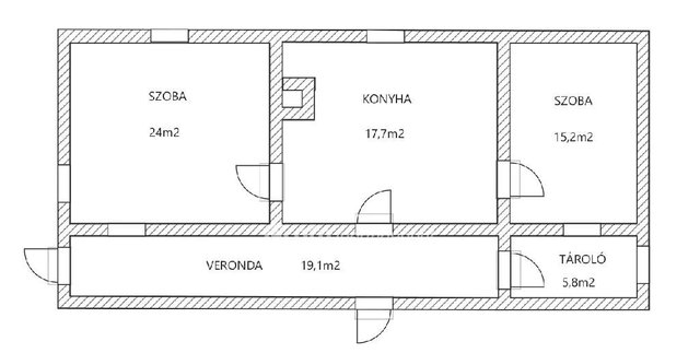 Eladó mezogazdasagi ingatlan, Szentesen 8.8 M Ft, 2 szobás