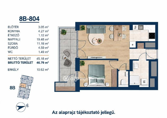 Eladó téglalakás, Budapesten, III. kerületben 114.3 M Ft