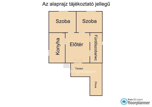 Eladó családi ház, Nyáregyházán 26.9 M Ft, 2 szobás
