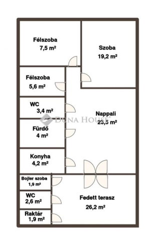 Eladó nyaraló, Szarvason 55 M Ft, 2+2 szobás