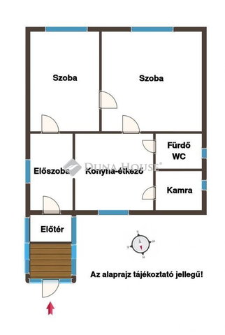 Eladó családi ház, Kapuváron 56 M Ft, 2 szobás