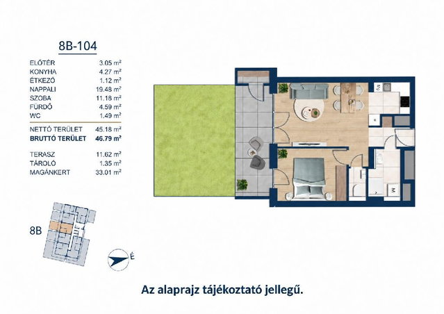 Eladó téglalakás, Budapesten, III. kerületben 91.4 M Ft
