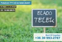 Eladó telek, Felpécen 15 M Ft / költözzbe.hu