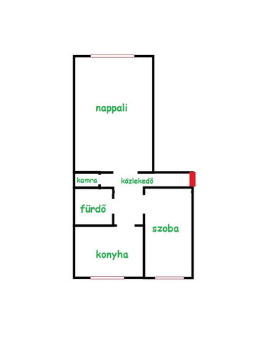 Eladó téglalakás, Dunaújvárosban 37.5 M Ft, 1+1 szobás