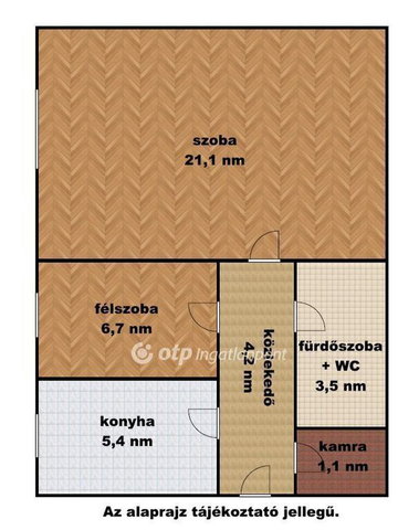 Eladó panellakás, Szolnokon 35.9 M Ft, 1+1 szobás