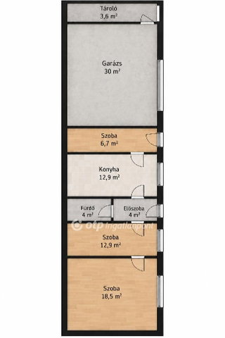 Eladó családi ház, Debrecenben 89.9 M Ft, 2+1 szobás