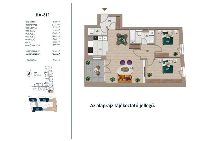 Eladó téglalakás, Budapesten, III. kerületben 121.7 M Ft