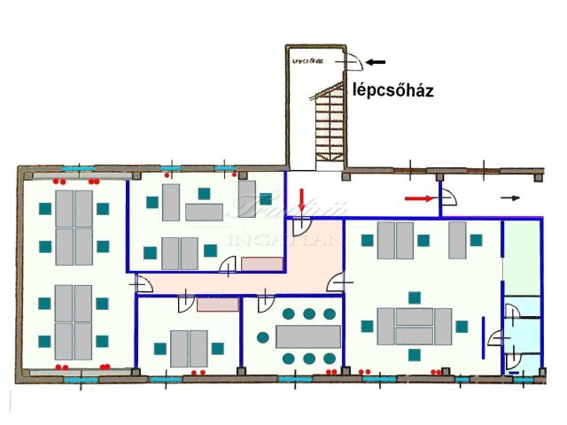 Eladó iroda, Győrött 125 M Ft, 6 szobás / költözzbe.hu