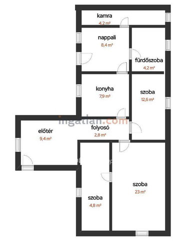Eladó családi ház, Monostorapátin 36.5 M Ft, 2+1 szobás