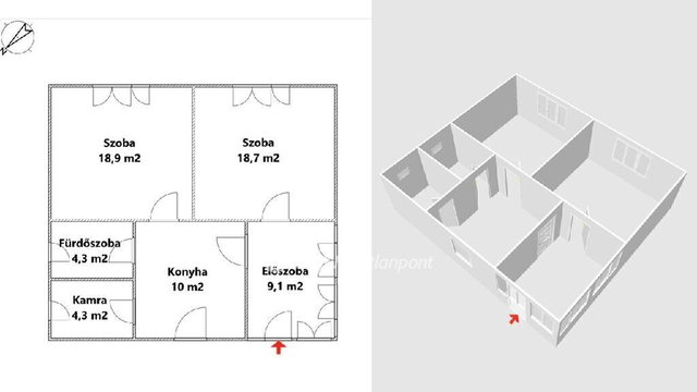 Eladó családi ház, Bükkzsércen 30 M Ft, 2 szobás