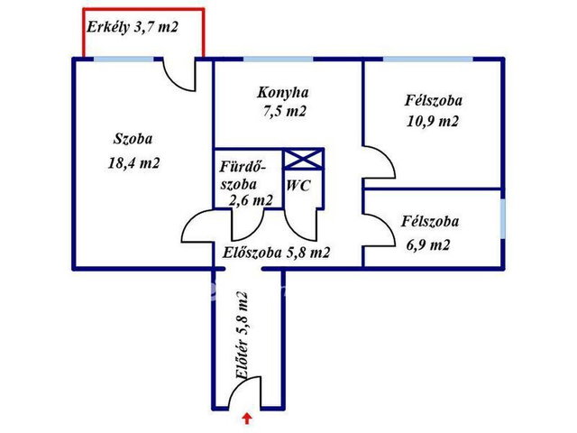Eladó panellakás, Miskolcon 33.7 M Ft, 1+2 szobás