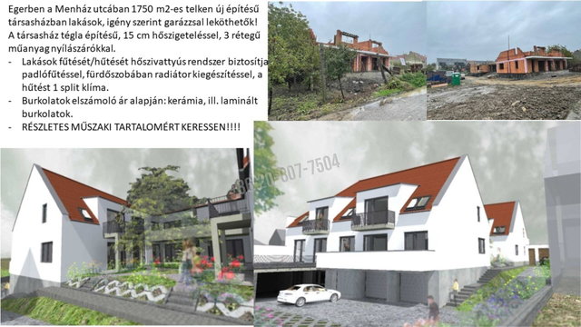 Eladó téglalakás, Egerben, Menház utcában 86.9 M Ft, 4 szobás