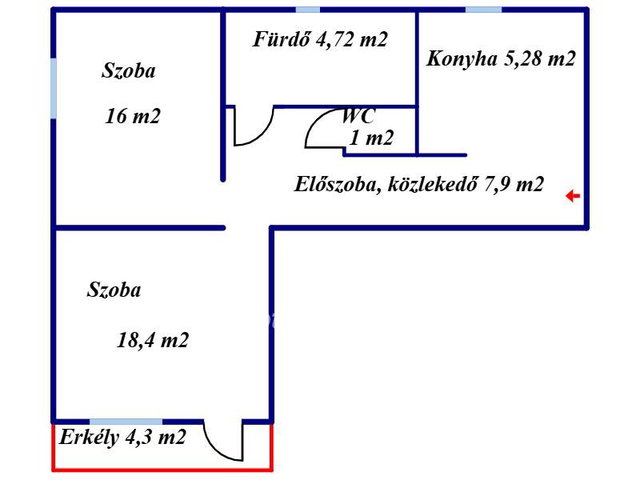 Eladó téglalakás, Sajószentpéteren 25.9 M Ft, 2 szobás