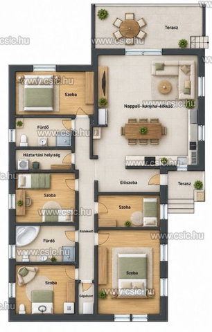 Eladó családi ház, Ecseren 149 M Ft, 5 szobás