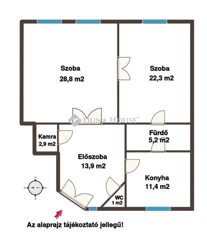 Eladó téglalakás, Keszthelyen 59 M Ft, 2 szobás