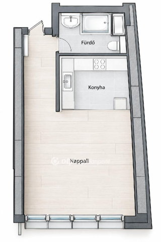 Eladó téglalakás, Budapesten, IX. kerületben 53 M Ft, 1 szobás