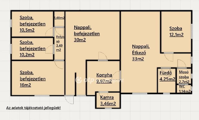 Eladó családi ház, Öreglakon 36.9 M Ft, 2+2 szobás
