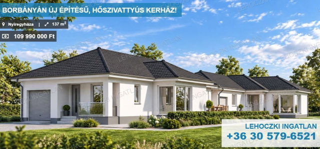 Eladó ikerház, Nyíregyházán 109.99 M Ft, 4 szobás