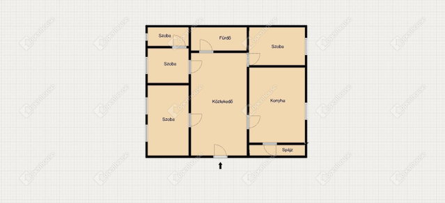 Eladó családi ház, Szolnokon 49.99 M Ft, 4 szobás