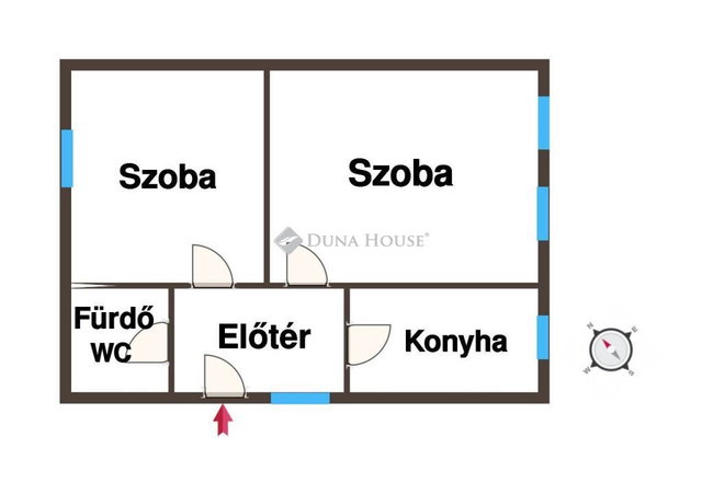 Eladó családi ház, Pálmonostorán 11.5 M Ft, 2 szobás