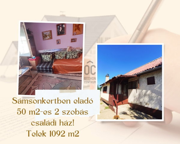 Eladó családi ház, Hajdúsámsonon 21.4 M Ft, 2 szobás