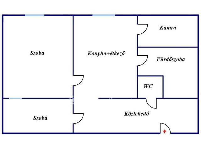Eladó téglalakás, Nyíregyházán 33 M Ft, 1+1 szobás
