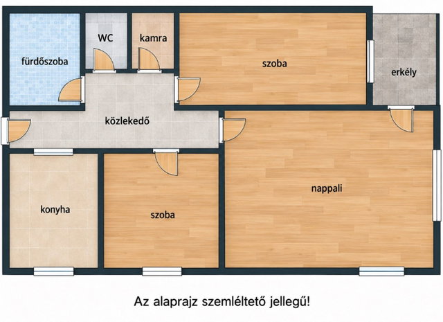Eladó panellakás, Keszthelyen 44.9 M Ft, 3 szobás
