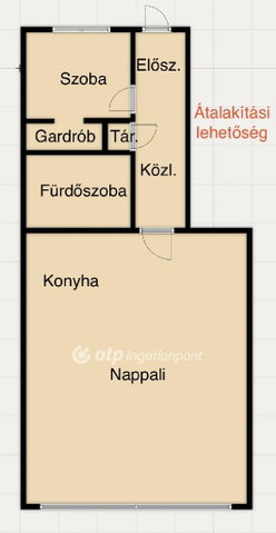 Eladó téglalakás, Miskolcon 29.9 M Ft, 1 szobás