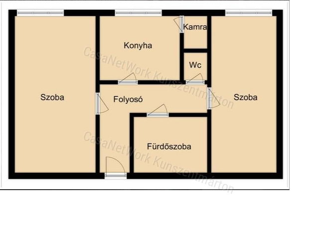Eladó téglalakás, Kunszentmártonban 24.5 M Ft, 2 szobás