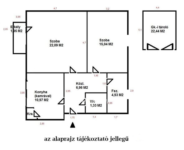 Eladó téglalakás, Szegeden 68.4 M Ft, 2 szobás