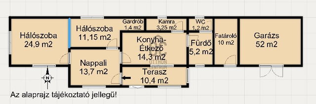 Eladó családi ház, Szepetneken 39.9 M Ft, 2 szobás