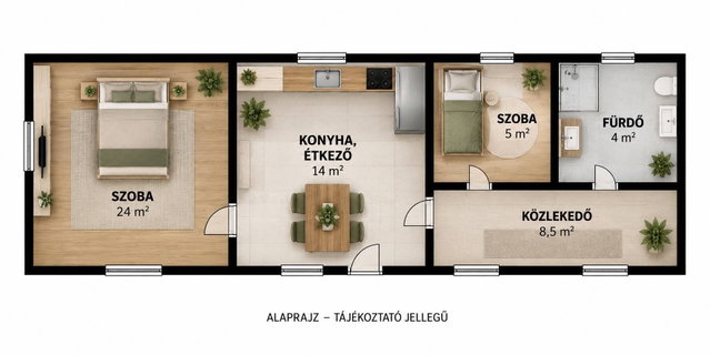 Eladó családi ház, Békéscsabán 26.9 M Ft, 1+1 szobás