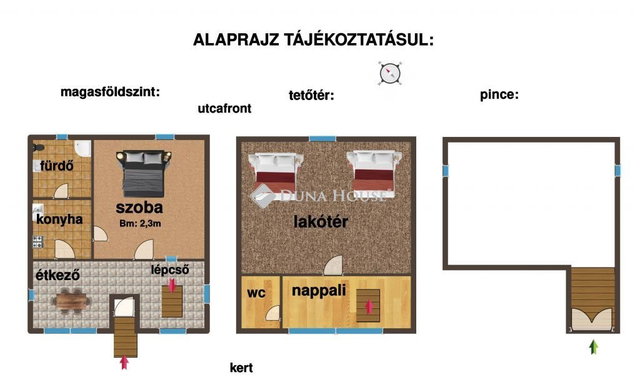 Eladó családi ház, Bicskén 40 M Ft, 2 szobás