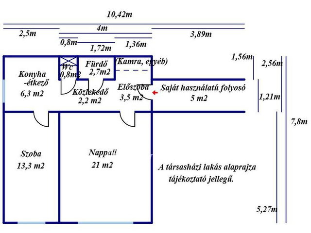 Eladó panellakás, Kecskeméten 43.5 M Ft, 2 szobás