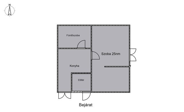 Eladó téglalakás, Sajószentpéteren 19.9 M Ft, 1 szobás