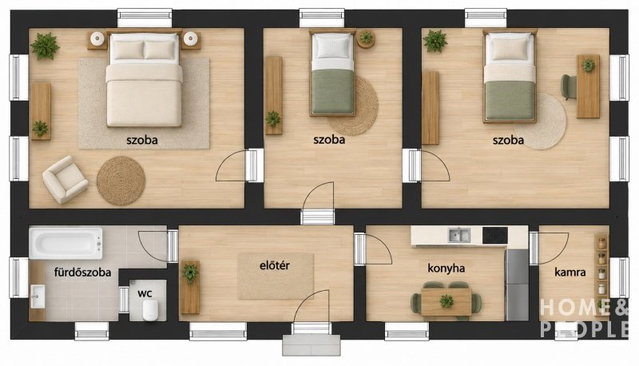 Eladó családi ház, Szegeden 48 M Ft, 3 szobás