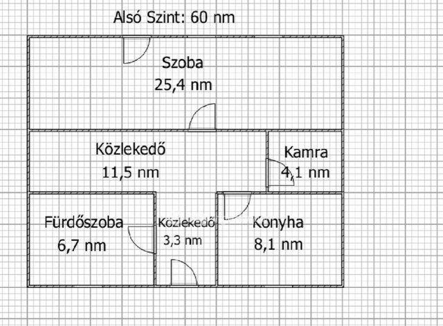 Eladó téglalakás, Ajkán 44.9 M Ft, 4+1 szobás