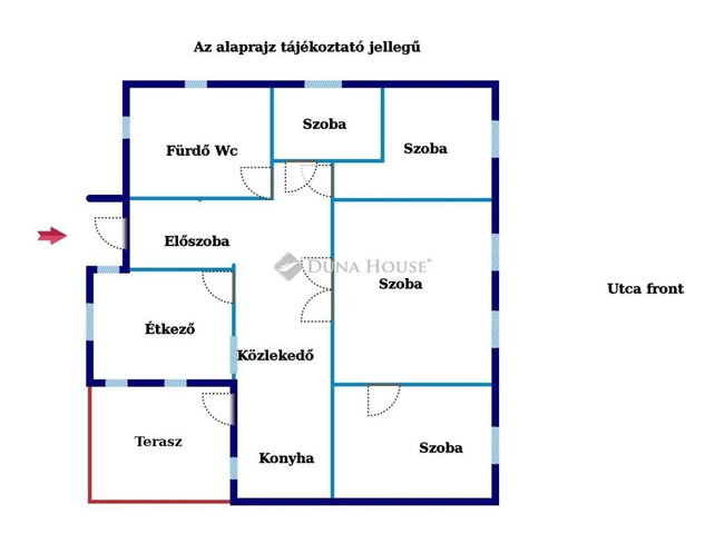Eladó családi ház, Hosszúhetényen 73 M Ft, 4 szobás