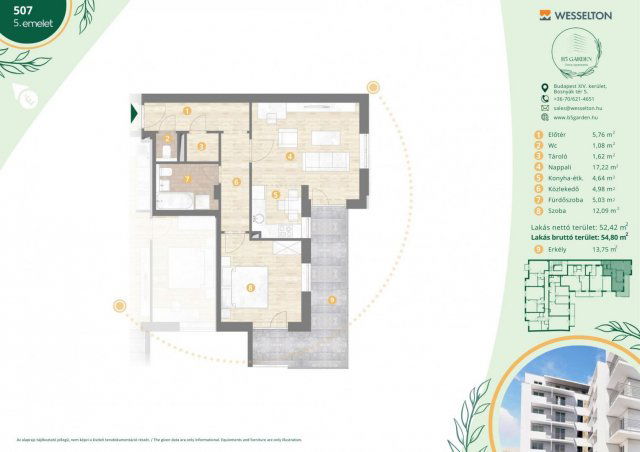 Eladó téglalakás, Budapesten, XIV. kerületben, Bosnyák utcában