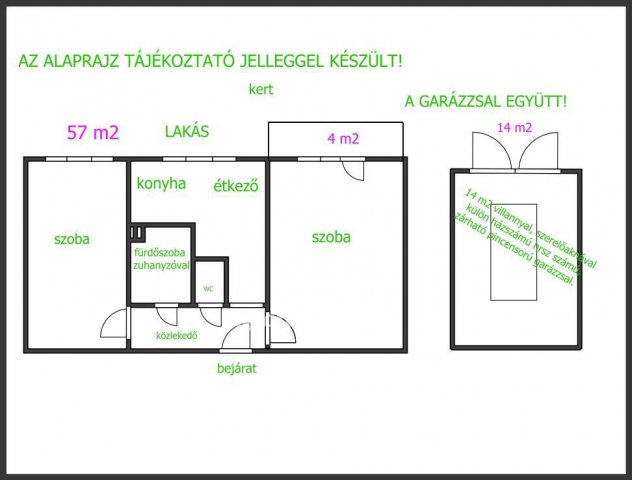 Eladó téglalakás, Hajdúböszörményen 65 M Ft, 2 szobás