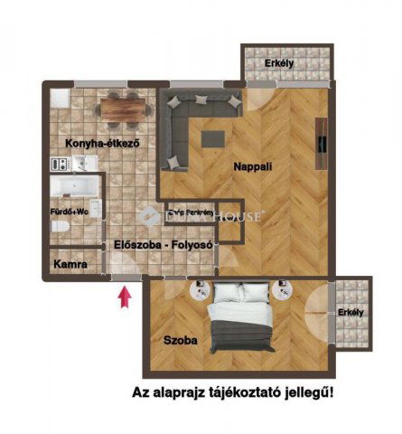 Kiadó téglalakás, albérlet, Nyergesújfaluban 120 E Ft / hó