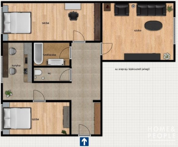 Eladó téglalakás, Szegeden 54.99 M Ft, 1+2 szobás