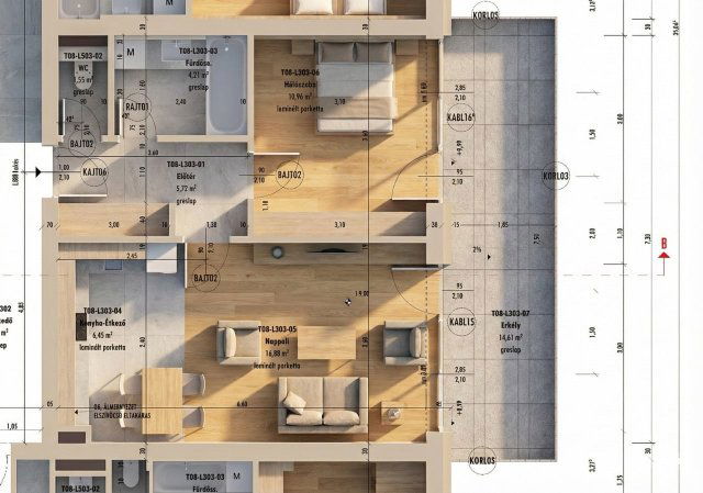 Eladó téglalakás, Nyíregyházán, Semmelweis utcában 56.3 M Ft