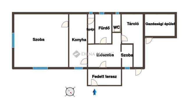 Eladó családi ház, Tárkányban 24 M Ft, 2 szobás