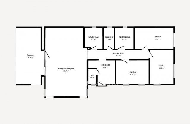 Eladó családi ház, Levelek 61 M Ft, 4 szobás