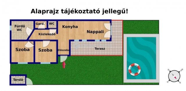 Eladó ikerház, Délegyházán 120 M Ft, 3 szobás